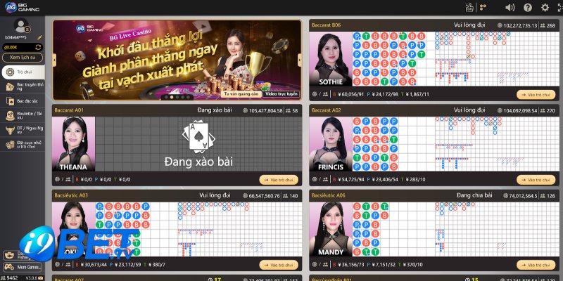 Những tựa game trực tuyến tại Casino I9bet