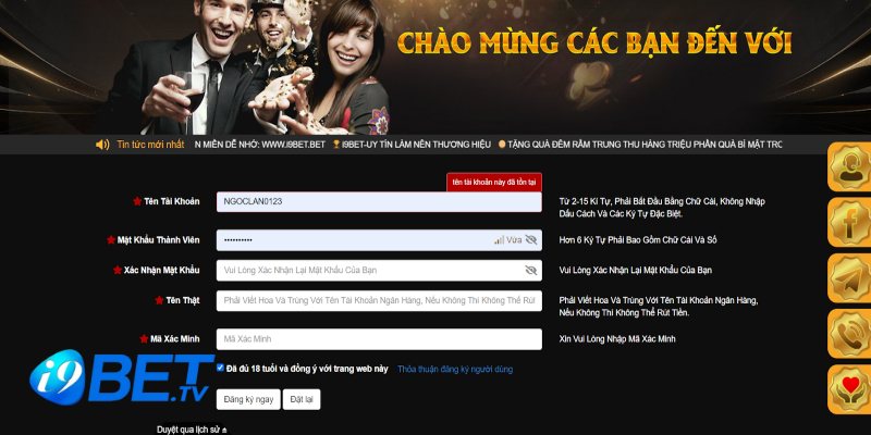 Hướng dẫn đăng ký Casino trực tuyến uy tín I9bet