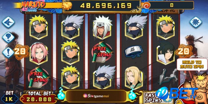 Thao tác chơi game slot Naruto cho tân thủ