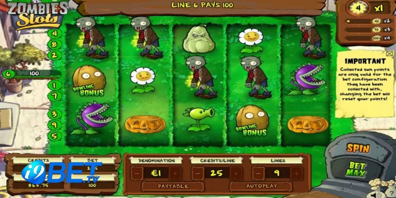 Các mức tiền trong nổ hũ  Plants Zombie